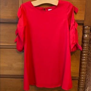 Red GB Girls party dress